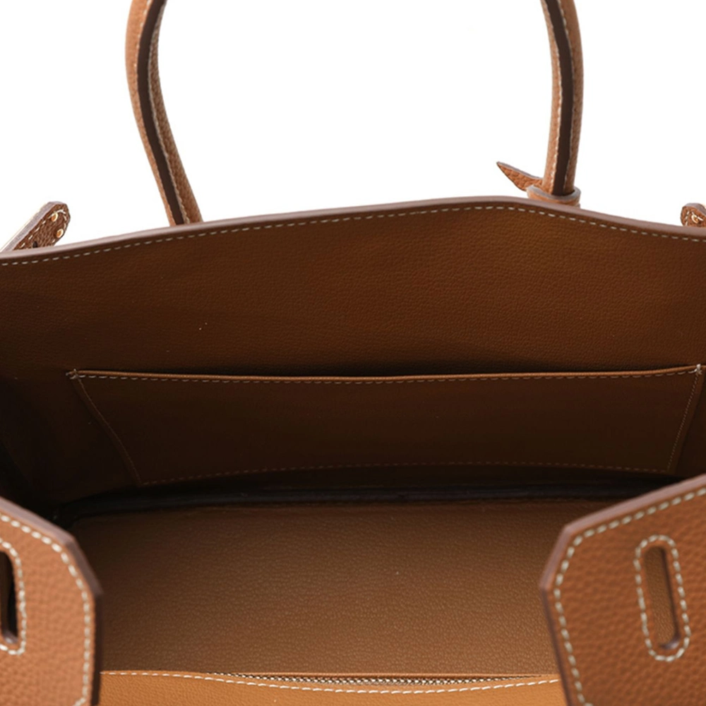Women Togo Leather Designer Tote Bag