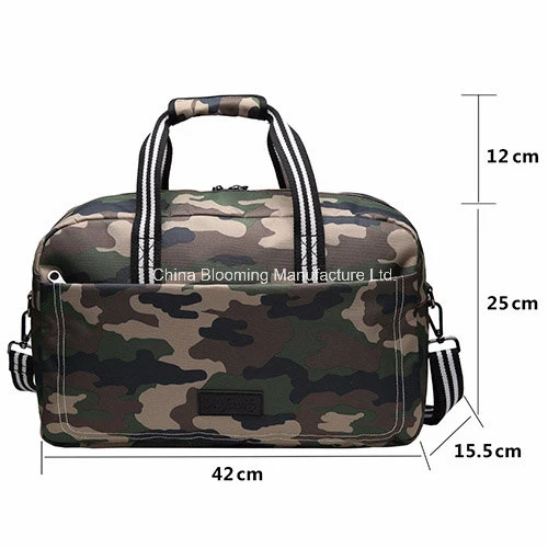 Distributor Men Fashion 600d Polyester Camouflage Travel Sport Bag