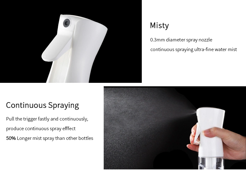 500ml Alchohol Plastic Water Sprayer Bottle Reusable Fine Mist Continuous Spray Bottle