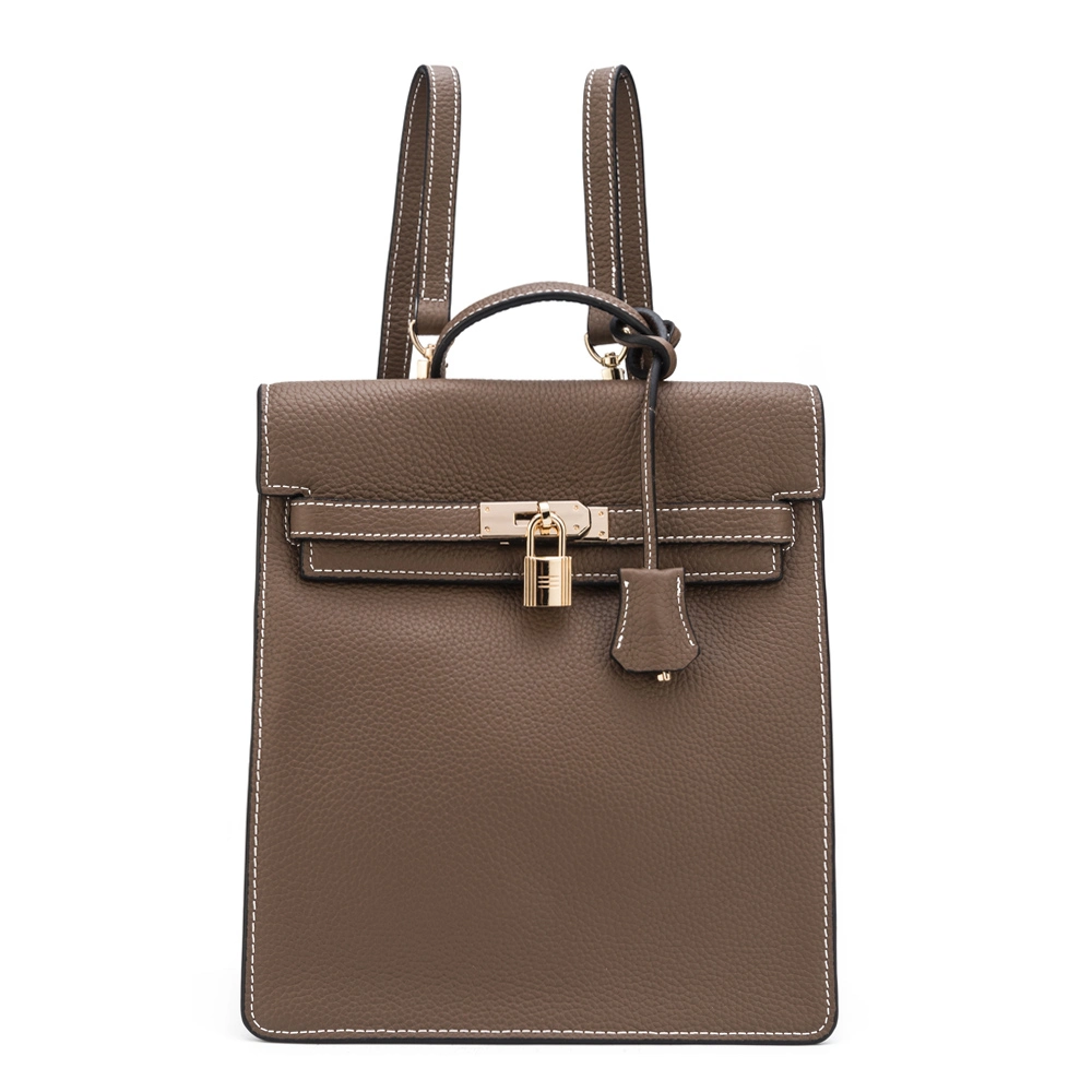 Genuine Leather Travel Handbag Fashion Designer Backpack for Women