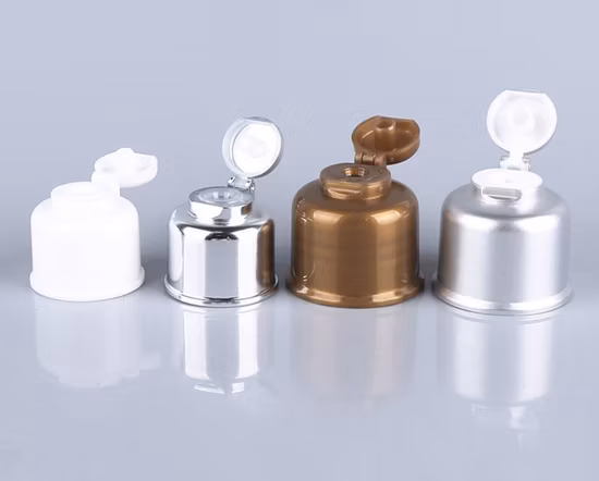 China Factory Silver Bottle Cap Cheap Price 20/410 24/410 28/410 Plastic Flip Top Cap for Facial Cleanser Bottle