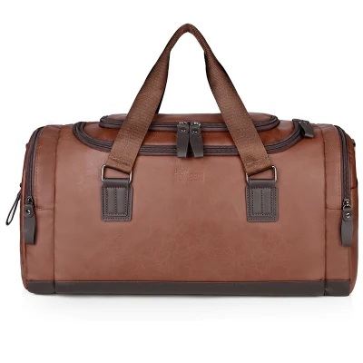 Genuine Leather Duffel Bags for Men Overnight Weekend Bags Sports Gym Duffle Large Capacity Luggage Travel Shoulder Bag