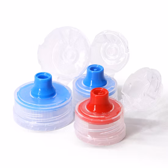 28mm 30mm 38mm Colorful PP Sport Water Bottle Push Pull Cap with Flip Top Cap