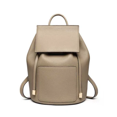 Genuine Leather Backpack Women Travel Bag