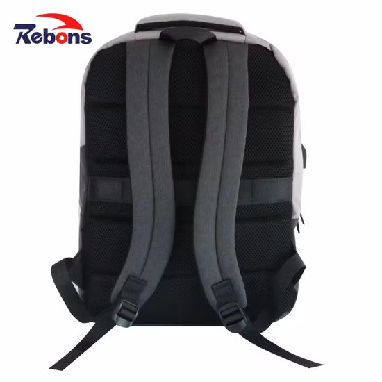 Wholesale Custom Logo OEM 14 15 Inch Waterproof Large Oxford Travel Business Office Briefcase Backpack USB Computer Laptop Bag for Men